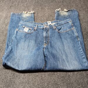 Cinch Jeans Men 40x32 Blue White Label Dark Wash Relaxed Fit Straight‎ Leg